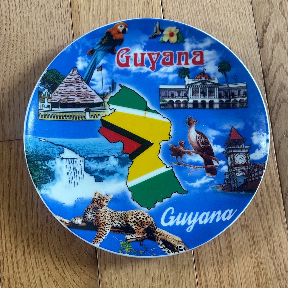 Guyana Souvenir Plate